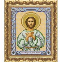 Рисунок на ткани для вышивания бисером "Св. Алексей человек Божий"